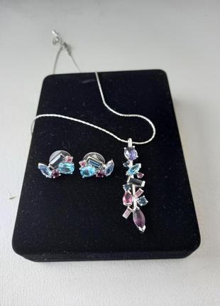 Сет підвіска і сережки