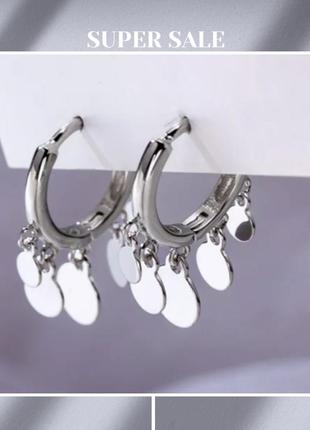 Серьги серёжки серебро серебряные