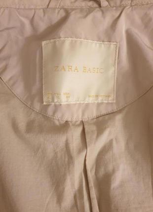 Тренч zara, бежевий плащ7 фото