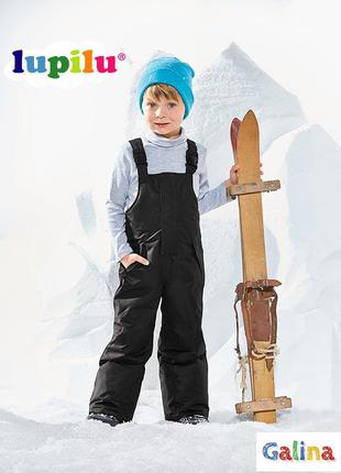 Детский зимний лыжный полукомбинезон lupilu 98-1042 фото