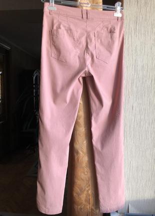 Классные стрейчевые брюки пудрового цвета  .7 фото