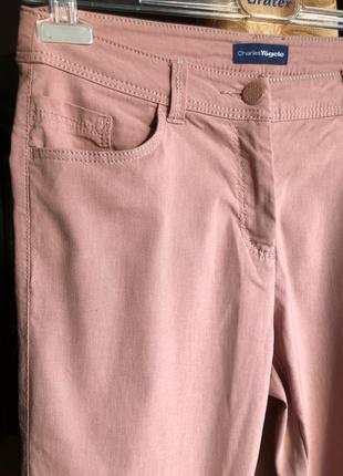 Классные стрейчевые брюки пудрового цвета  .5 фото