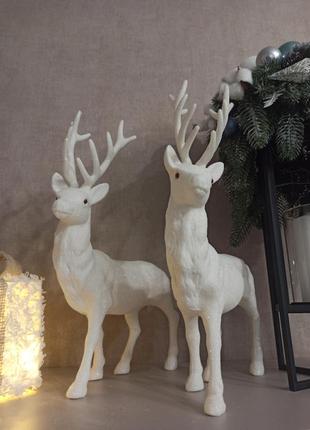 Набор оленей пара на подарок новогодний декор по елку