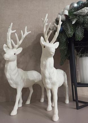 Набор оленей пара на подарок новогодний декор по елку