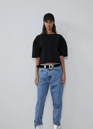 Чорний топ zara
