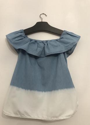 Блузка с воланом5 фото