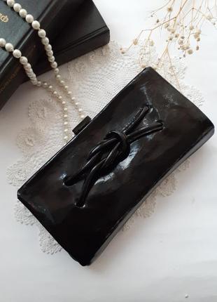 Клатч срср ⛵редикюль 👜 лаковий вінтаж радянський вініловий та підклад бакелітова застібка-засувка бригантина вітрильник корабель сумочка старовинна