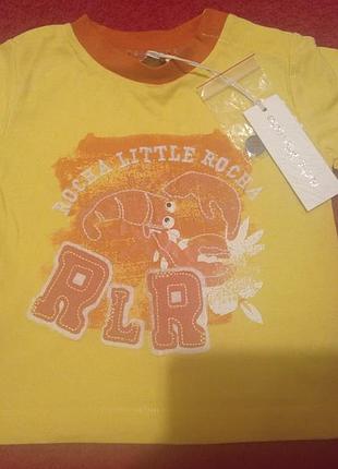 Нова футболка бавовняна rocha жовта бавовна 100