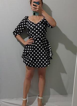 Платье в горошек от boohoo