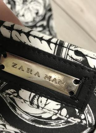 Штаны zara, зара стильные брюки зауженные штаны zara с узором3 фото