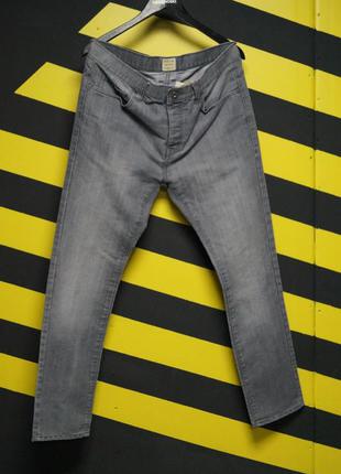 Классические серые джинсы slim