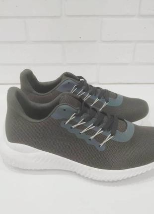 Кросівки чоловічі сірі boohoo basic running trainers