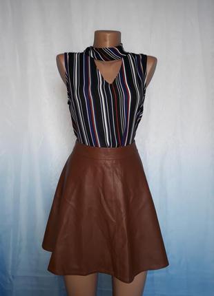 Кожаная юбка