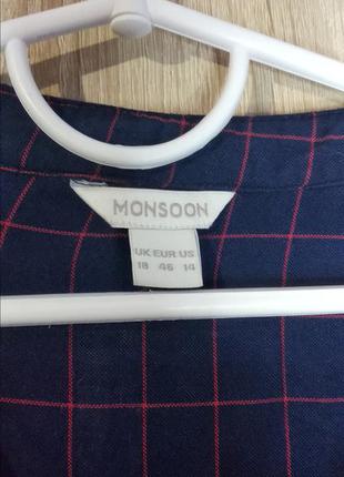 Классная теплая клетчатая рубашка блуза блузка размер 52-544 фото