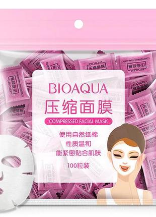 Тканинні маски пресовані bioaqua compressed facial mask(100...
