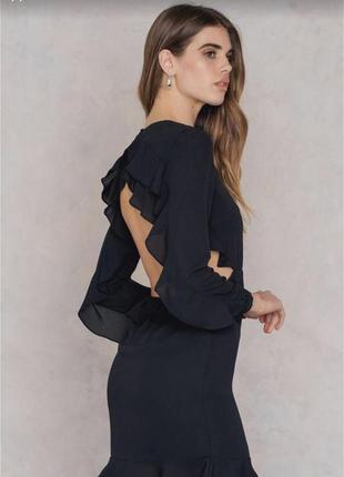 Шикарное платье с открытой спиной na-kd размер s