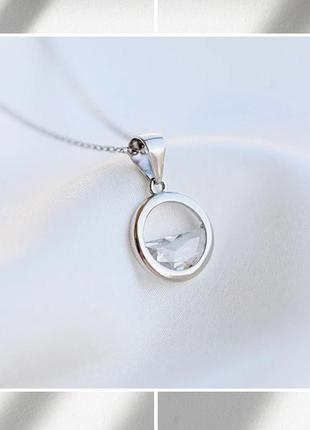 Кулон подвес колье серебряный серебро