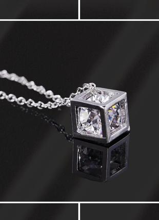 Кулон подвес колье серебряный серебро