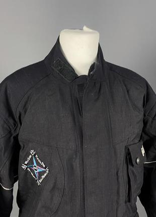 Куртка мотокуртка ixs, черная, легкая, с защитой спины2 фото