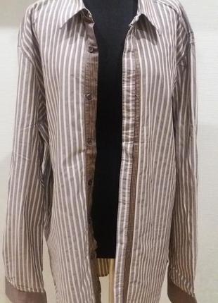 Сорочка в смужку hugo boss раз.52 xl