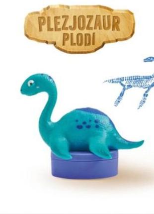 Іграшкова фігурка-штамп плезиозавр 2 в 1 playtive. висота 8 см.