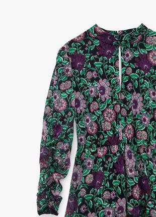 Платье с принтом zara 4