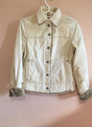 Вельветовая теплая куртка river island cord jacket3 фото