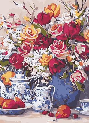 Художній творчий набір, картина за номерами яскравий натюрморт, 65x50 см, «art story» (as0657)