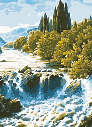 Художній творчий набір, картина за номерами чарівний водоспад, 50x65 см, «art story» (as0622)
