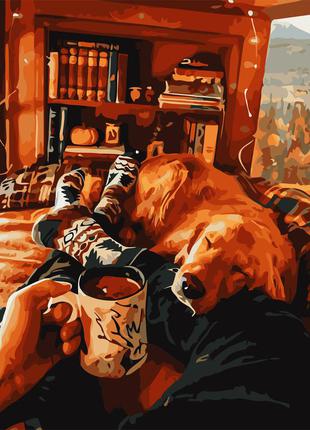 Художній творчий набір, картина за номерами вечір з одним, 40x50 см, «art story» (as0736)