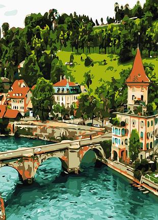 Художній творчий набір, картина за номерами німецький замок, 40x50 см, «art story» (as0693)