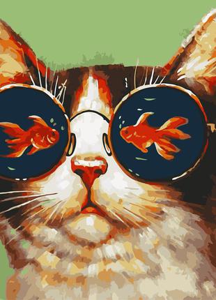 Художественный творческий набор, картина по номерам мечты кота, 40x40 см, «art story» (as0797)