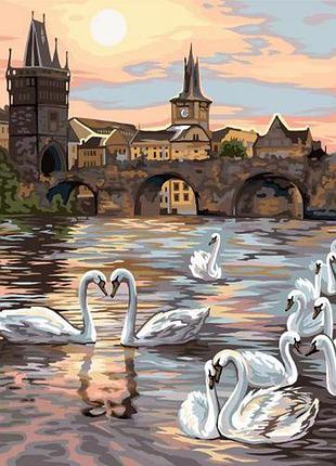 Картина за номерами "лебедине озеро" рус