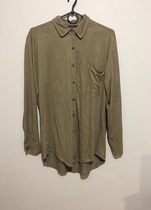 Рубашка boohoo под замшу