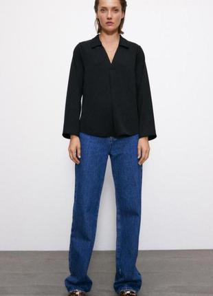 Стильна класична блуза zara, розмір м oversize6 фото