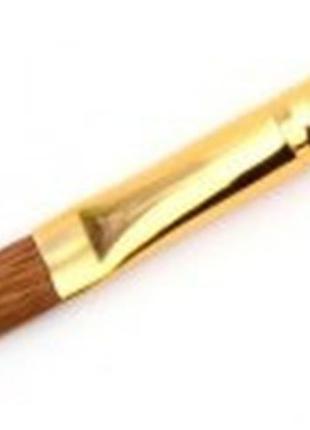 Кисточка соболь для акрила №6 с золотой ручкой