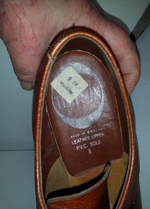 Коричневые мужские туфли на шнуровке timpson натуральная кожа5 фото