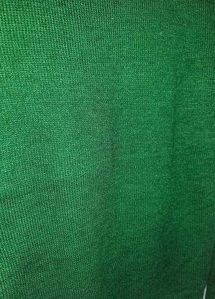 Новорічний зелений джемпер пуловер светр санта, і дід мороз. розмір m/l.5 фото
