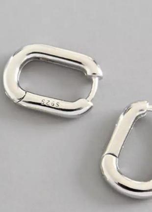 Классные серьги серебро 925