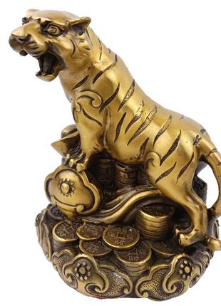 Статуэтка тигр 13х11х10 см бронзовая (c3803)1 фото