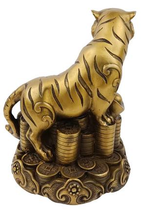 Статуэтка тигр 13х11х10 см бронзовая (c3803)3 фото