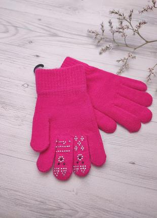 Дитячі рукавички для дівчаток 🌹на 1-3 года