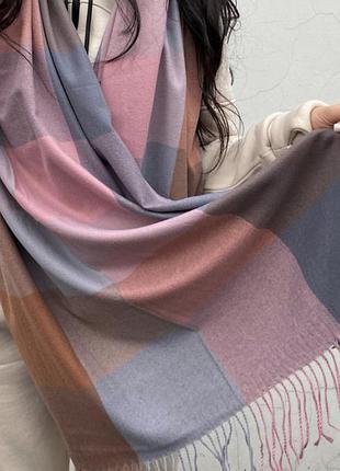 Хит!!!кашемировый шарф в клетку 💣❤️