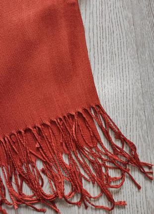 Палантин шарф широкий обьемный натуральный пашмина шелк кашемир с кисточками бахромой pashmina