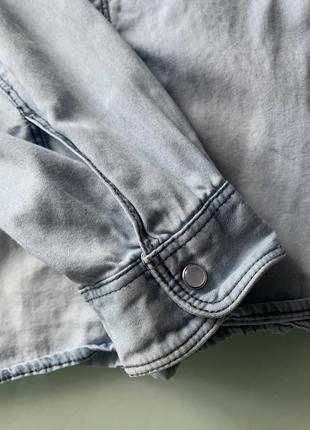 Сорочка джинсова 100 % бавовна5 фото
