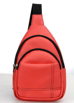 Качественная эко кожа! красная сумка   на пояс - удобная вещь в твоем гардеробе