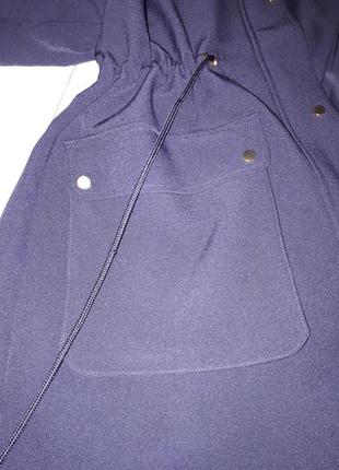 Синее пальто h&m5 фото