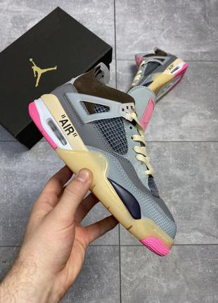 Кросівки nike air jordan 4 retro brown grey