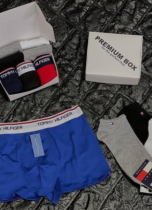 Подарочный набор трусы + носки tommy hilfiger мужские