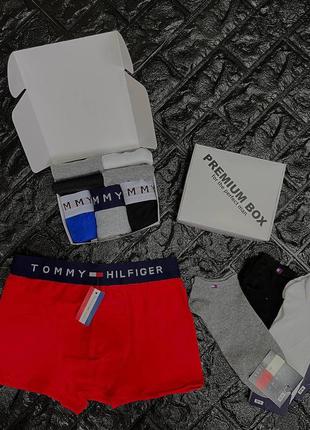 Подарунковий набір труси + шкарпетки tommy hilfiger чоловічі2 фото